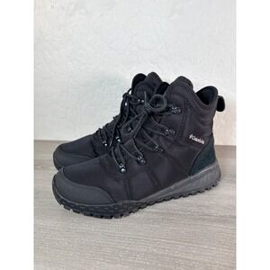 Columbia Fairbanks Omni-Heat Waterproof Mid Hiking Boots for Men 8M Black